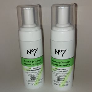 2 No7 Foaming cleanser for oily skin 5 oz ea
